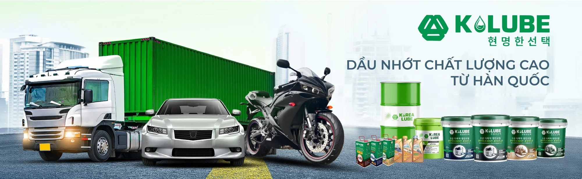 K-LUBE cho xe tải, ô tô và xe máy
